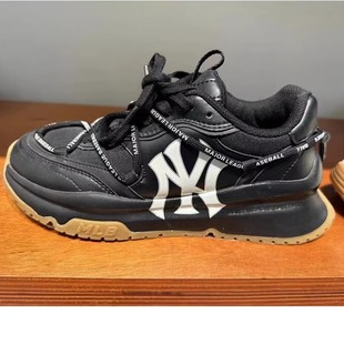 运动鞋 MLB男女老爹鞋 情侣防滑透气厚底时尚 NY休闲鞋 3ASHCRR3N 新款