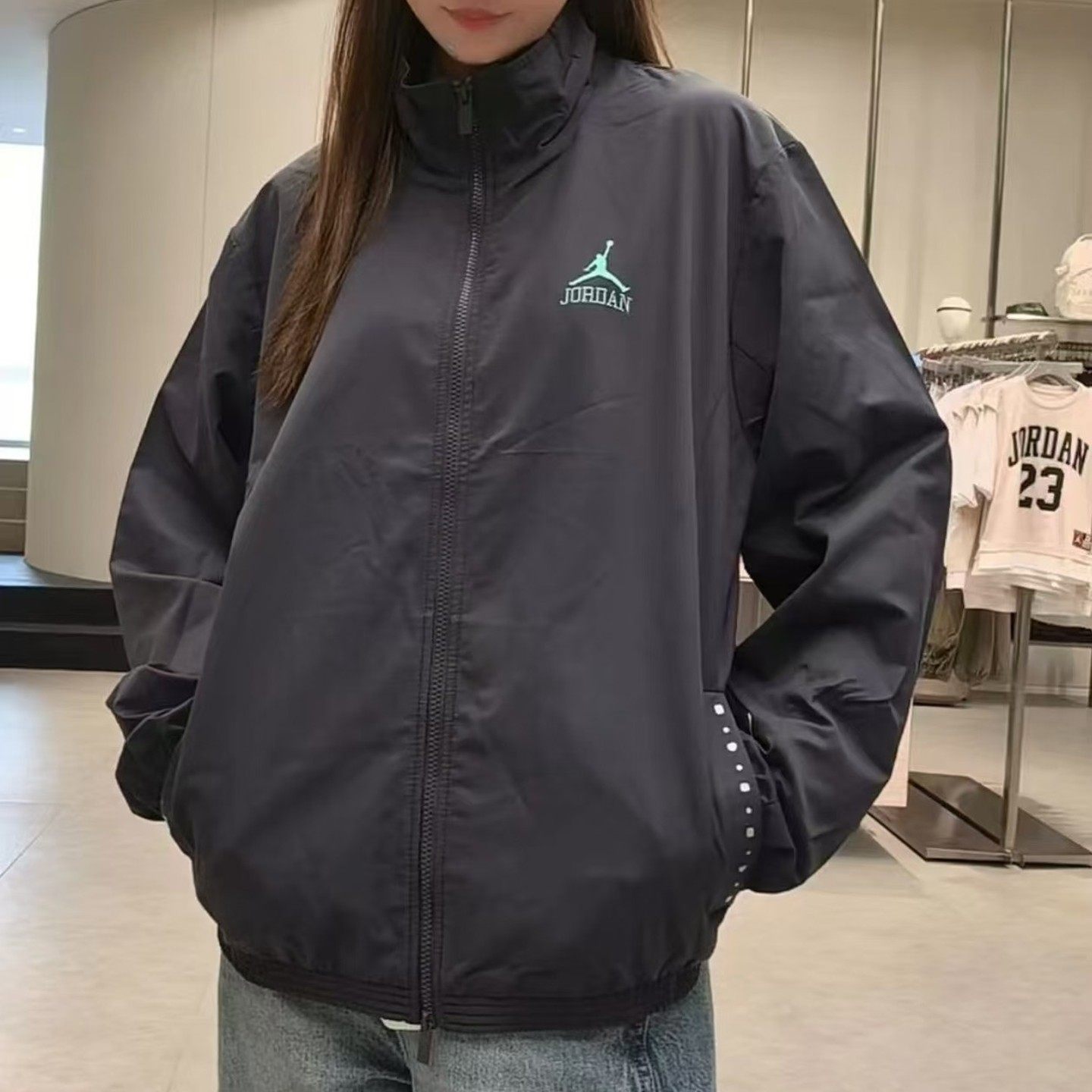 Nike耐克Jordan男子外套25秋季新款运动休闲梭织防风夹克II0484