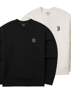 MLB卫衣男女同款秋冬NY老花大标情侣运动上衣套头衫 3AMTM0244