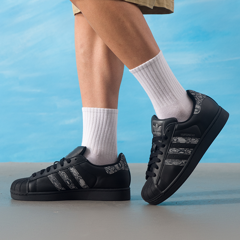 阿迪达斯三叶草男女贝壳头板鞋