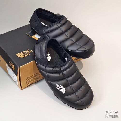 北面一脚蹬男户外防泼水加绒棉鞋