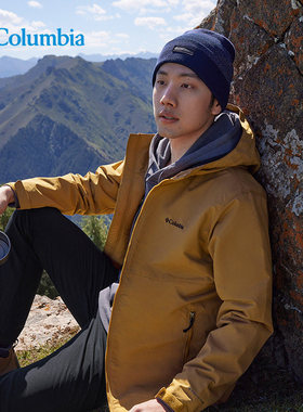 25秋冬新品Columbia哥伦比亚男士户外金点热能防水冲锋衣XE8964