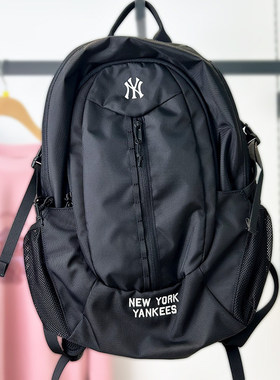 MLB双肩包2025新款情侣NY小标旅行收纳户外男女运动背包3ABKB025N