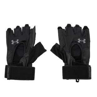 UA安德玛春夏新款男子撸铁耐磨健身训练举重运动半指手套1369830