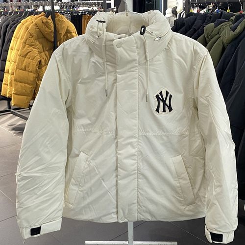 MLB防风保暖连帽男女同款羽绒服