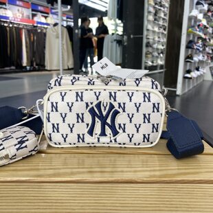 MLB相机包男女同款NY时尚老花满标子母包单肩包斜挎包3ACRS012N