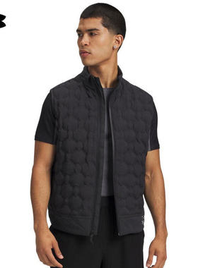 安德玛UA 25秋冬新款Halo男子800蓬轻质运动鹅绒羽绒马甲6009295