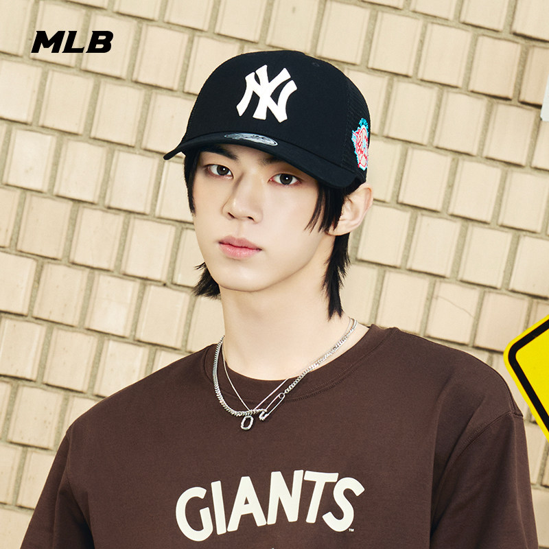 MLB男女NY刺绣网面透气棒球帽