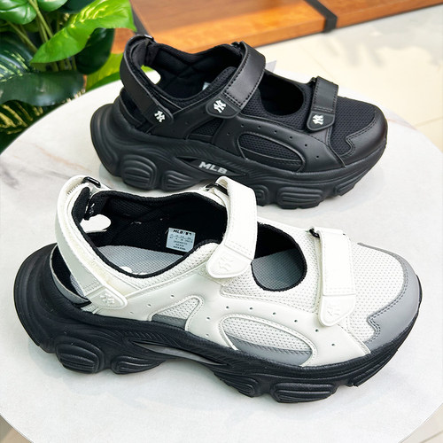 MLB男女同款厚底增高运动沙滩鞋