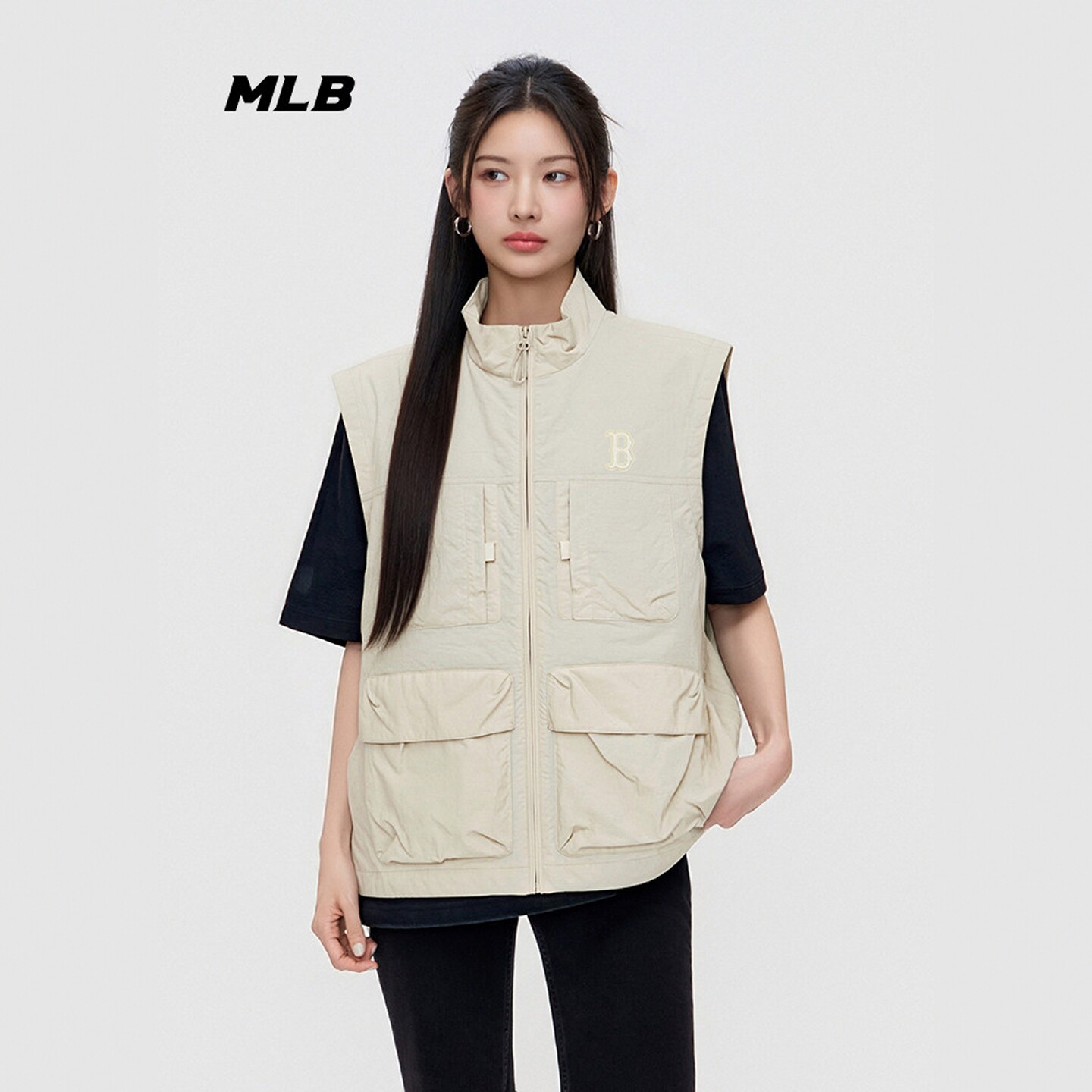MLB男女同款凉感防泼水工装马甲