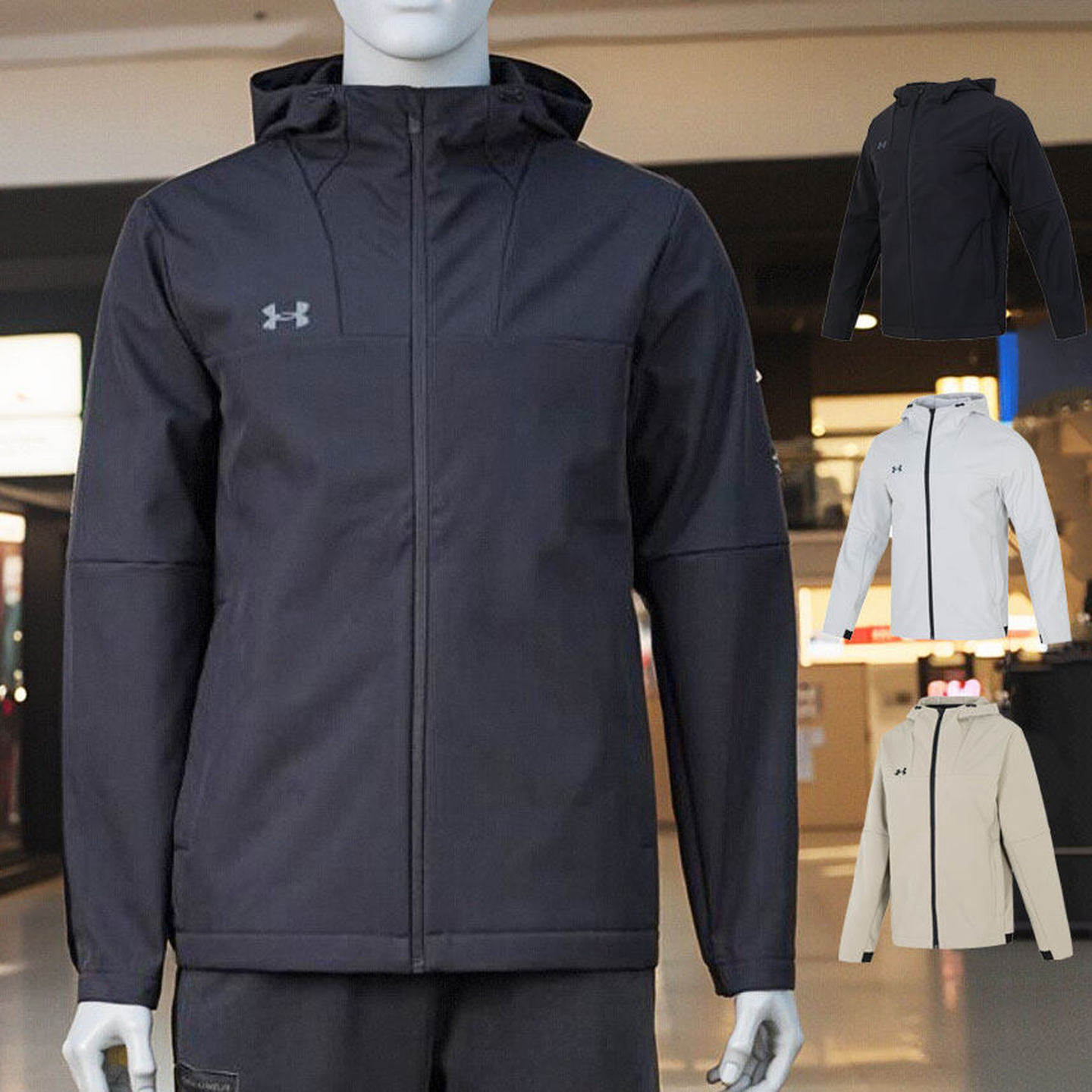 安德玛UA外套男子秋冬新款户外运动防风加绒保暖连帽夹克24600408,运动服/休闲服装,运动茄克/外套,淘宝优惠券,粉丝福利购,淘宝优惠卷