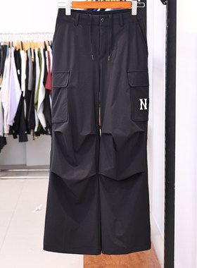 MLB女裤25夏季新款宽松速干梭织长裤潮流复古运动休闲裤3FWPB0753