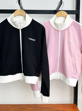 MLB专柜正品2025年秋季休闲运动拉链开衫外套女款休闲服3FTRV1151