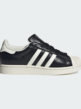 adidas阿迪达斯三叶草女鞋秋冬贝壳头裂纹低帮运动休闲板鞋JS4013