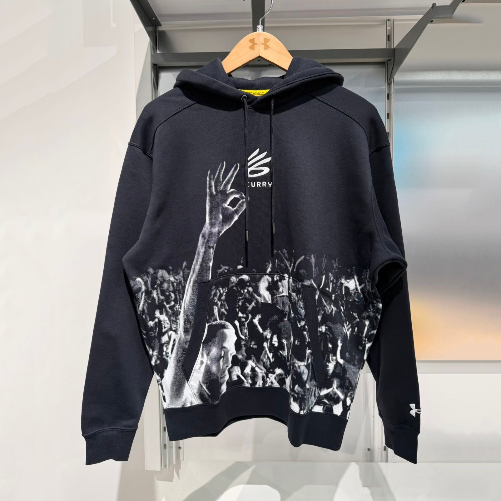 安德玛UA男子秋冬款抓绒连帽卫衣