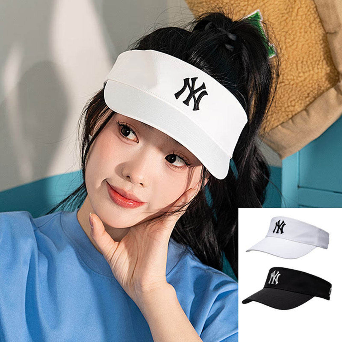 MLB男女同款运动空顶帽子