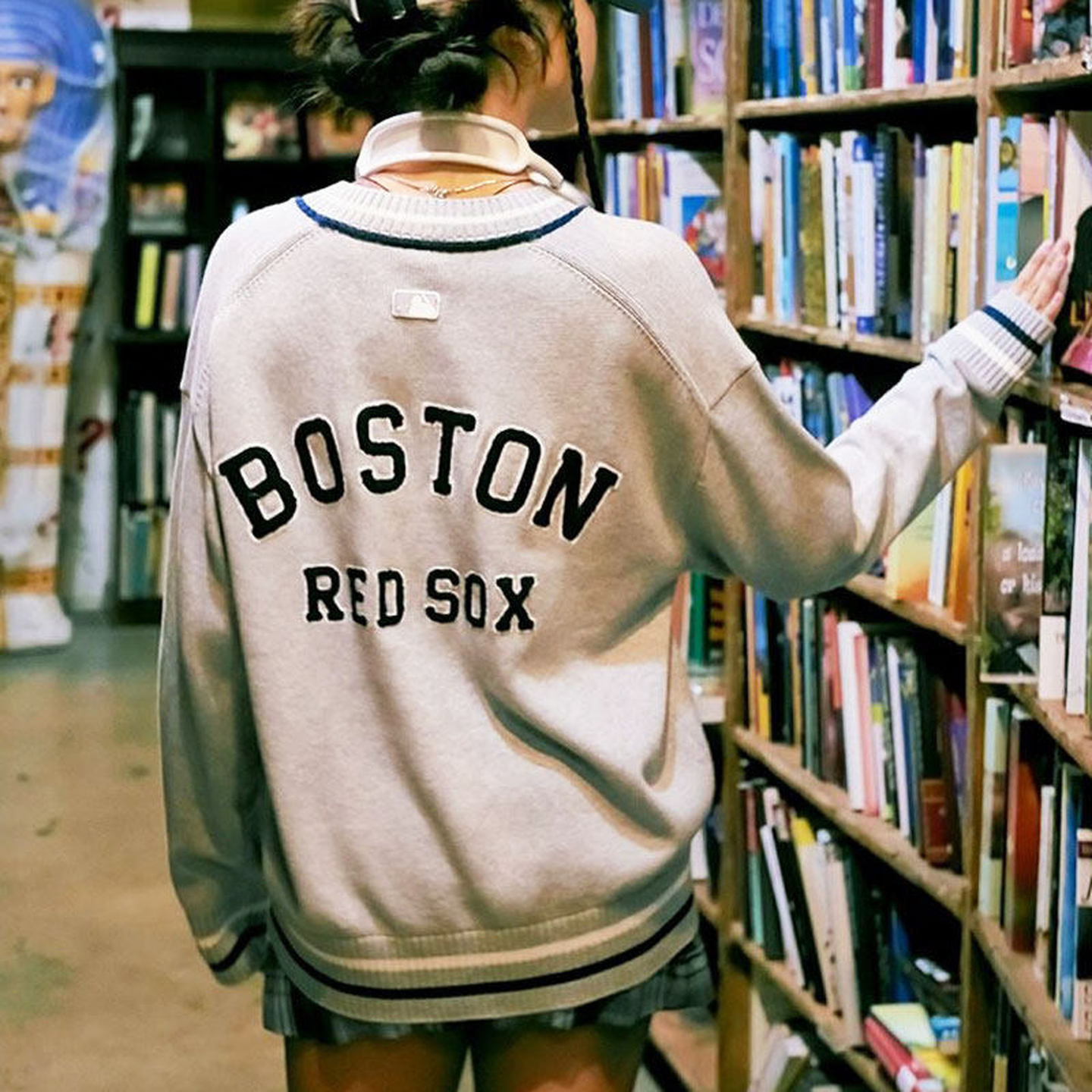 MLB男女同款运动毛衣上衣