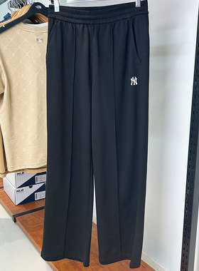 MLB女子长裤25新款NY小标宽松凉感休闲卫裤阔腿裤运动裤3FPTB1153