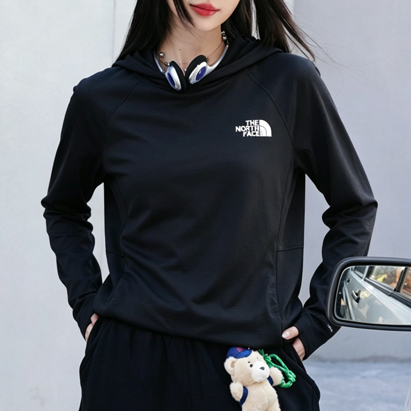 26春夏新款TheNorthFace北面女士长袖T恤户外运动连帽套头衫8HRA