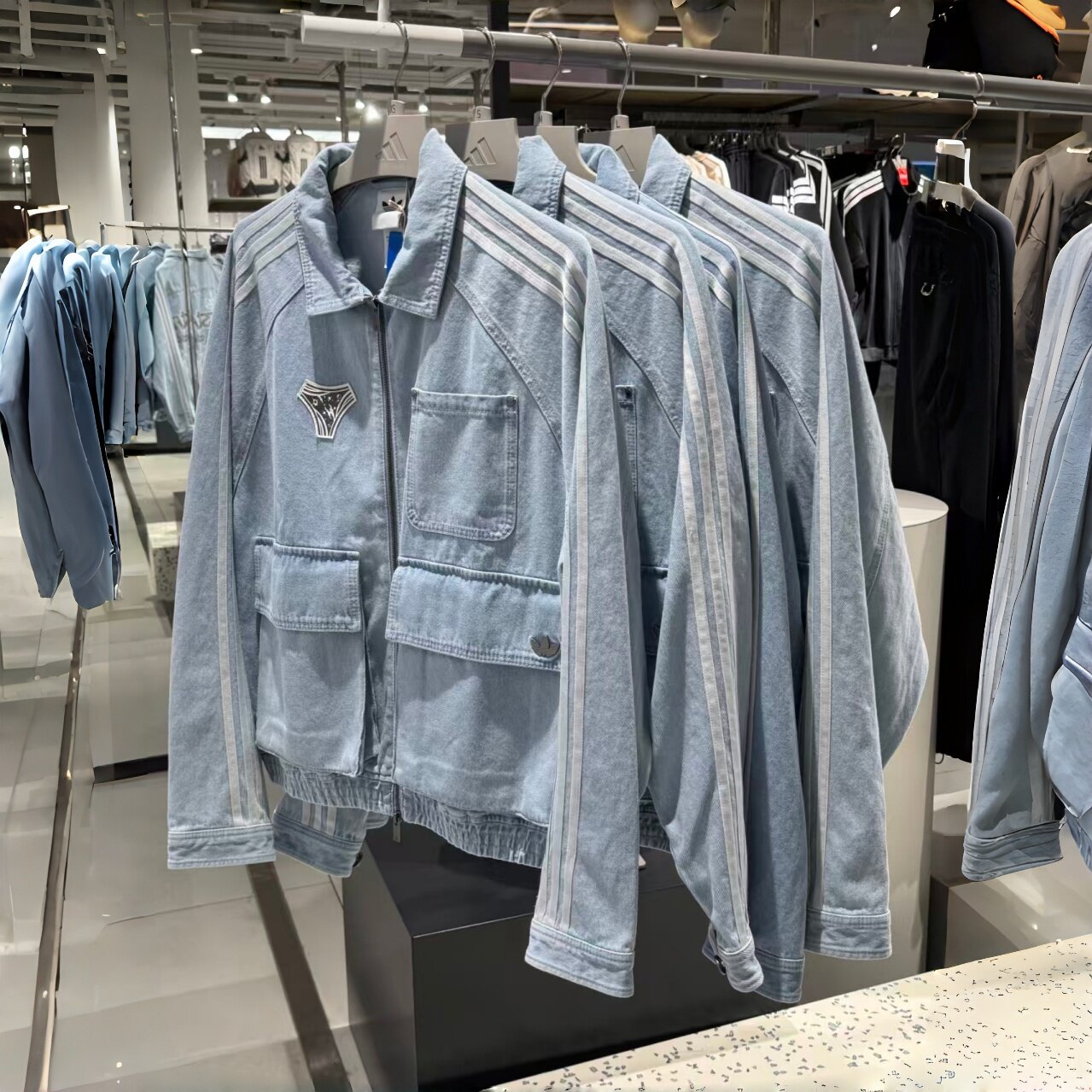26新款adidas阿迪达斯男三叶草Adilenium Season 5牛仔夹克KX4824