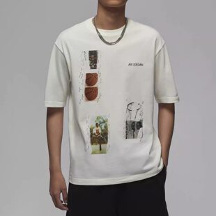 Nike耐克Jordan乔丹FLIGHT HERITAGE男子运动短袖纯棉T恤FN5987