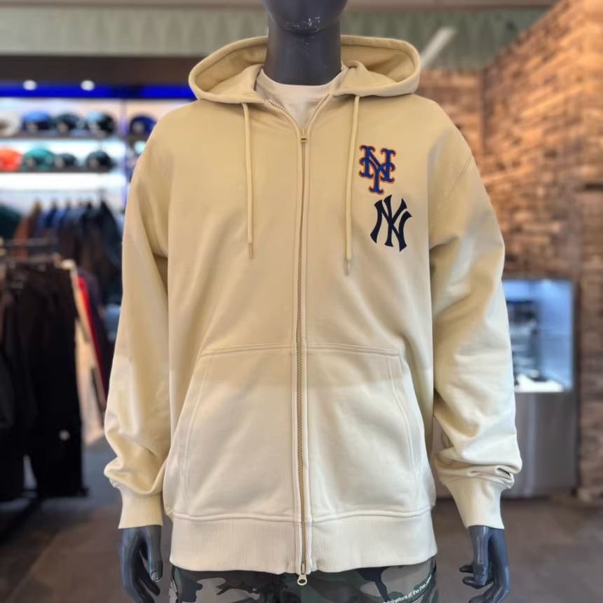 NewEra纽亦华25新款MLB男女连帽开衫拉链卫衣运动外套14536473