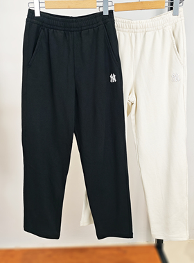 MLB长裤25秋冬新款男女卫裤NY刺绣小标情侣宽松运动裤3APTB0454