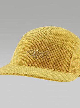 耐克NIKE 渔夫帽鸭舌帽运动帽灯芯绒时尚百搭黄色棒球帽 FV5297