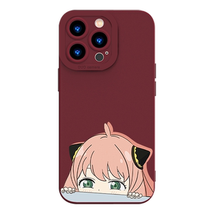 阿尼亚手机壳情侣苹果15iPhone14间谍过家家13promax阿妮亚12周边二次元11动漫8plus少女x次子xr可爱xs适用i7