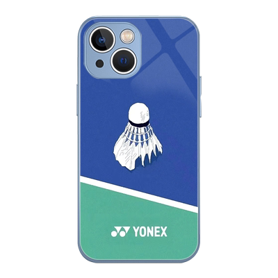 苹果玻璃羽毛球手机壳