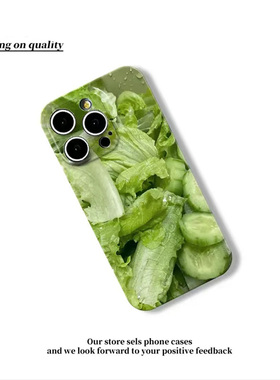 蔬菜沙拉手机壳小米15ultra夏天note14Pro生菜13黄瓜12夏日清新11绿色红米k80k70k60森系k50适用10女透明软壳