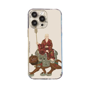 文殊菩萨手机壳16适用苹果15iPhone14观世音13promax保佑12地藏王11普贤8plus观音x神像xr佛xs佛家i7佛学国风