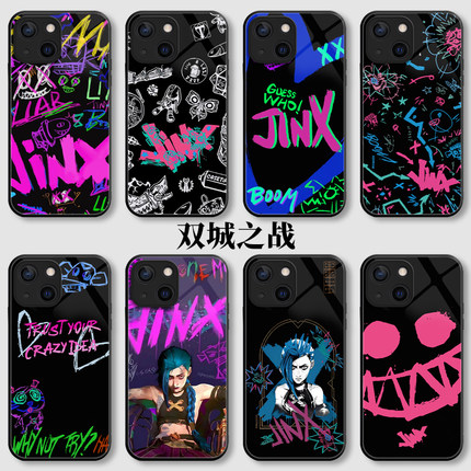vivo双城之战jinx手机壳x100英雄联盟lol第二季iQOO13一加neo9周边s19s18s20涂鸦x200金克斯12适用11金克丝10