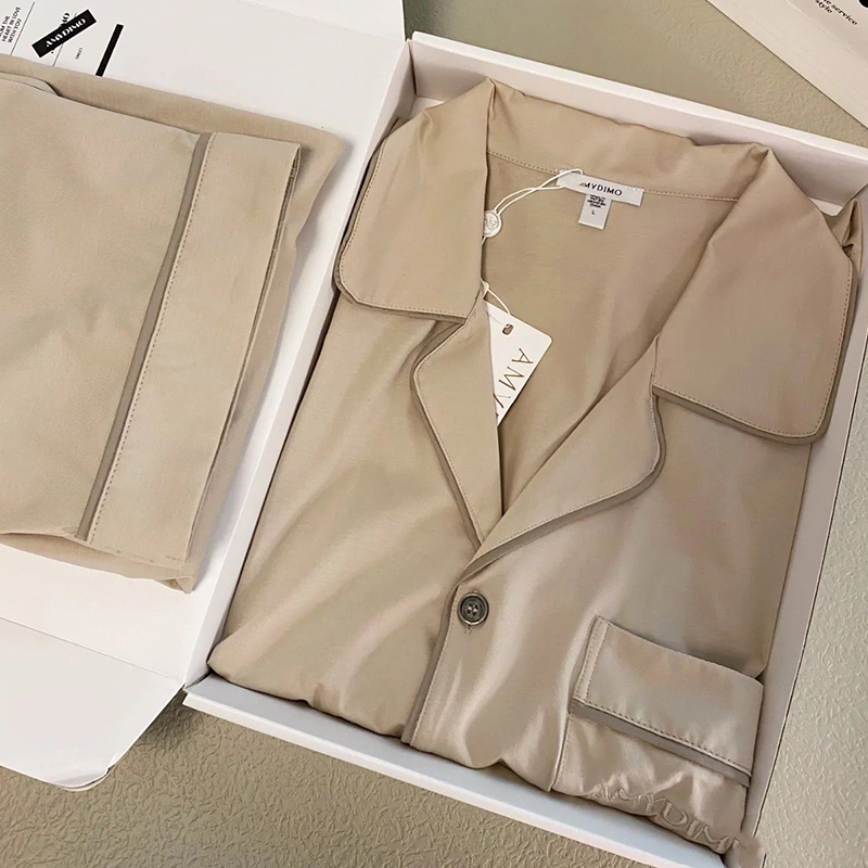 高级感男士睡衣纯棉春秋款礼盒装