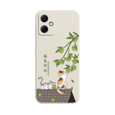 红米note12硅胶卡通文字手机壳