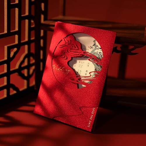 2026新款中式结婚喜帖高级感婚礼