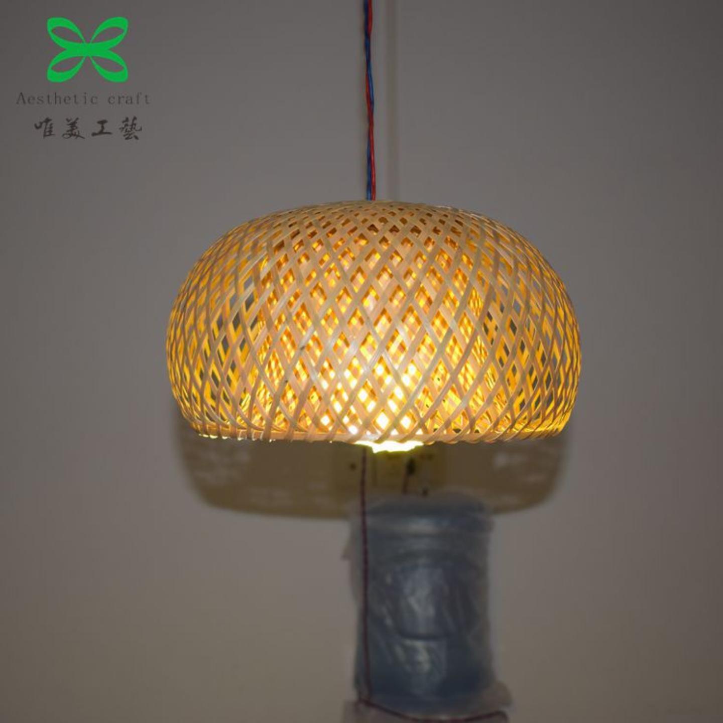 手工双层竹编灯笼灯罩东南亚茶室
