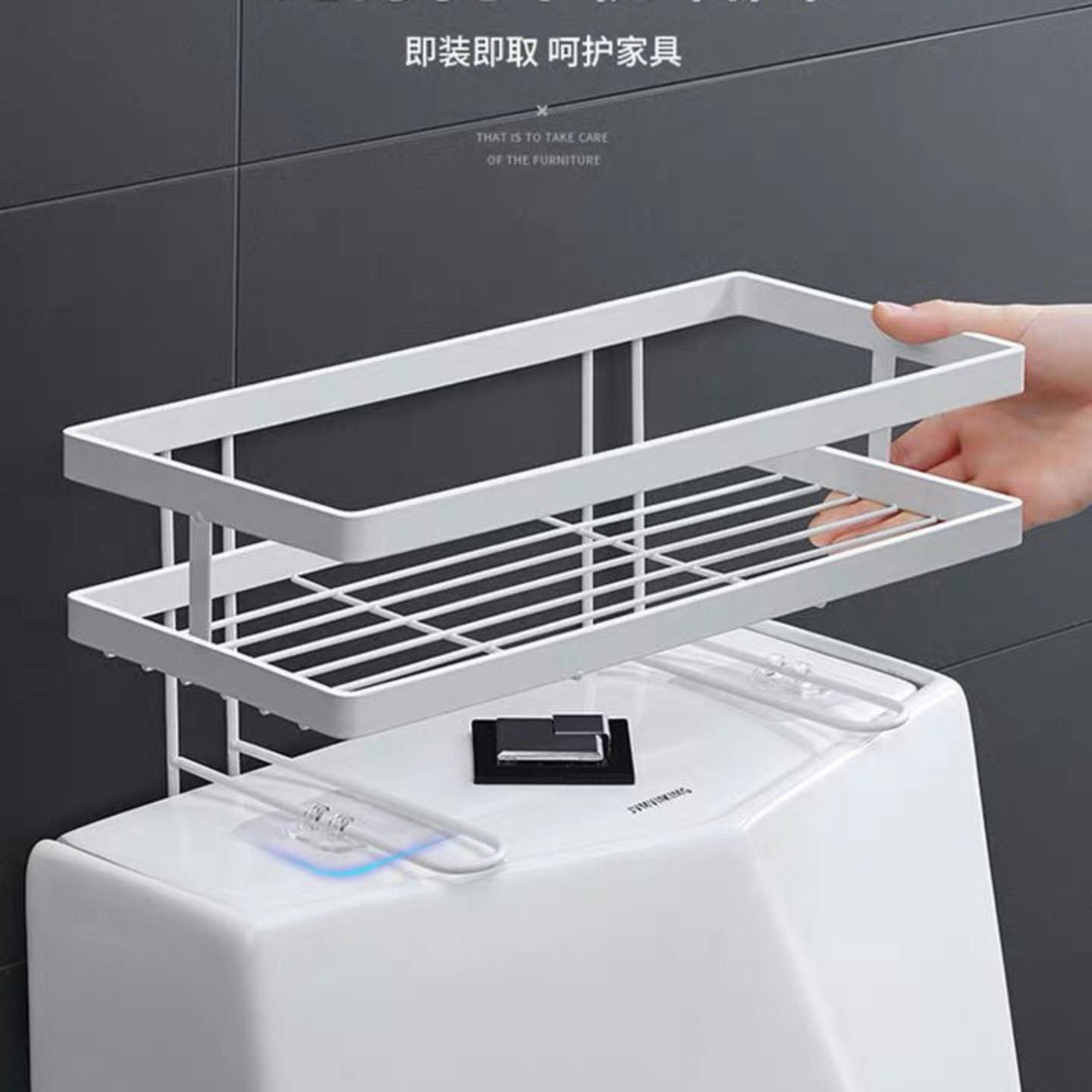 同款免打孔卫生间马桶置物架浴室图片