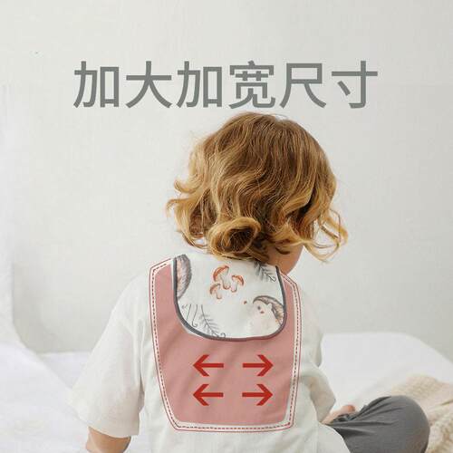 温童竹棉纱布吸汗巾儿婴幼恒儿垫背幼儿园52455女童止汗隔汗巾巾