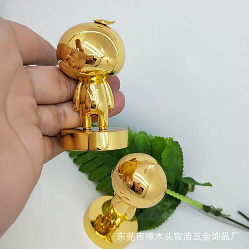 工金属摆艺件定制企业吉祥物订20180330制卡通仔周年落地摆公件定