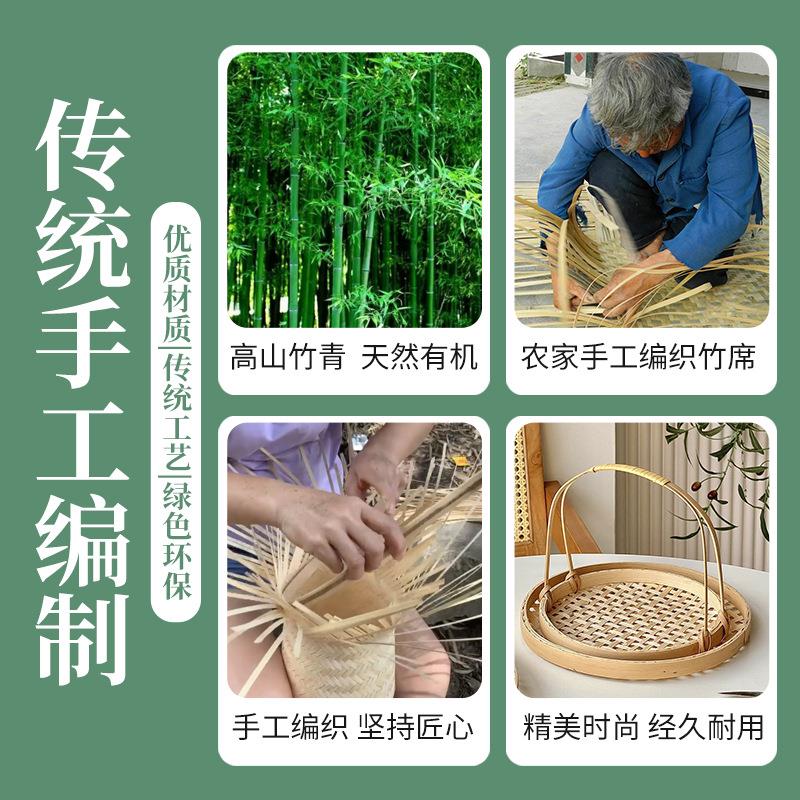篮竹品手工竹编小竹篮手提迷篮伴手礼蛋糕小你提制篮手344工竹艺图片