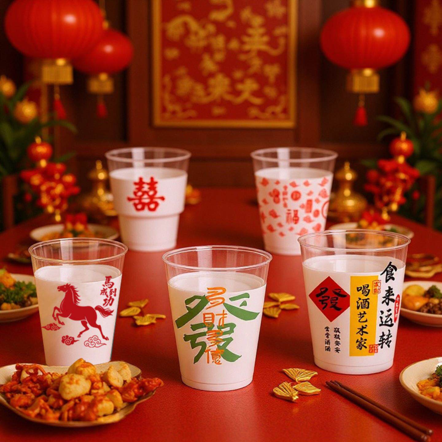 一次性杯子加厚航空杯硬杯透明