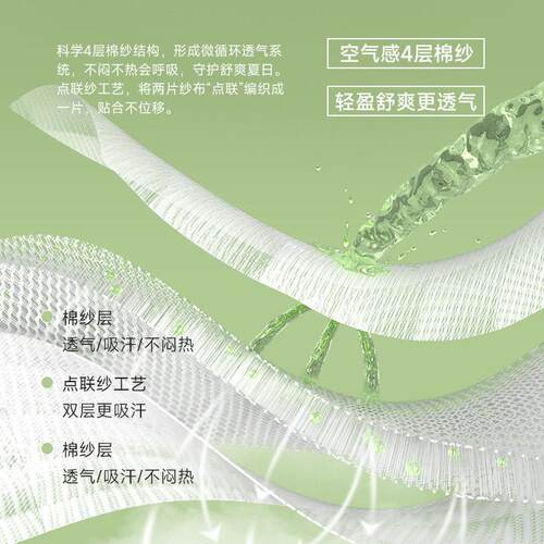 吸汗儿纯棉a类婴儿小号巾后背纱布全棉汗巾xz6-9+43女童隔幼园儿
