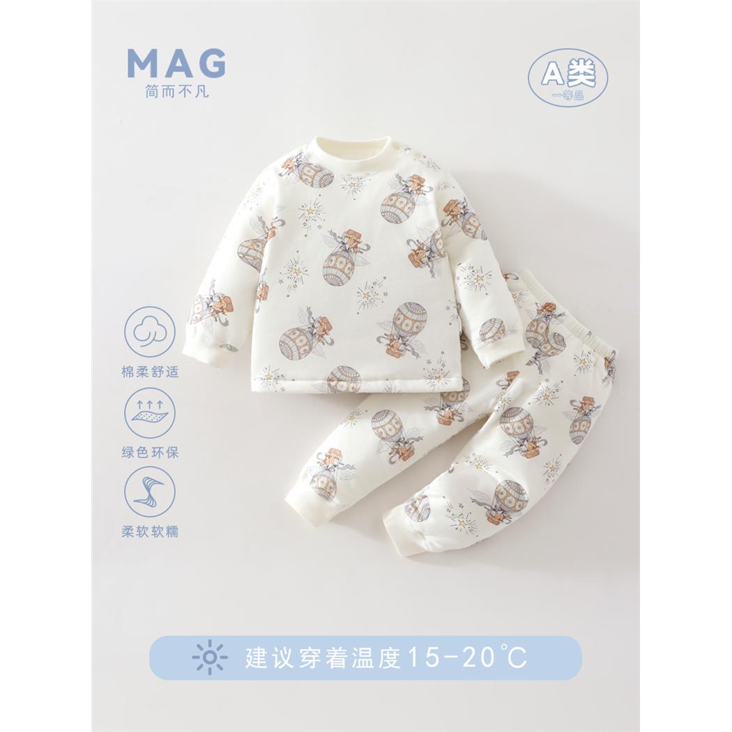 婴儿衣服a类纯棉宝宝分体套装
