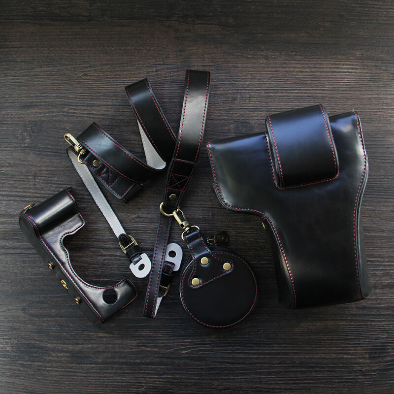 ICESHU适用适用Fujifilm/富士X-T4相机包xt4半套底座复古皮套手柄