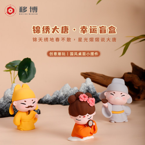 洛阳博物馆文创锦绣大唐盲盒国风可爱潮玩摆件公仔手办生日礼物