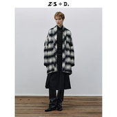 D.「温莎格韵」温莎筑影精裁格纹短大衣961Y689Z