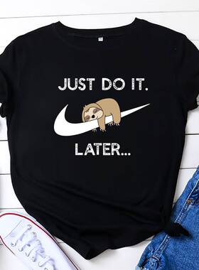 纯棉休闲字母短袖白色t恤女Summer women cotton tshirt girl tee