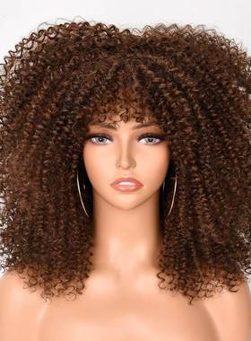 African fashion Explode fluffy curls hair wigs rolls shorts
