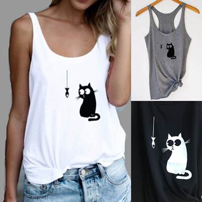 Loose Vest Sexy women causal t-shirt ladies tank top Blouse